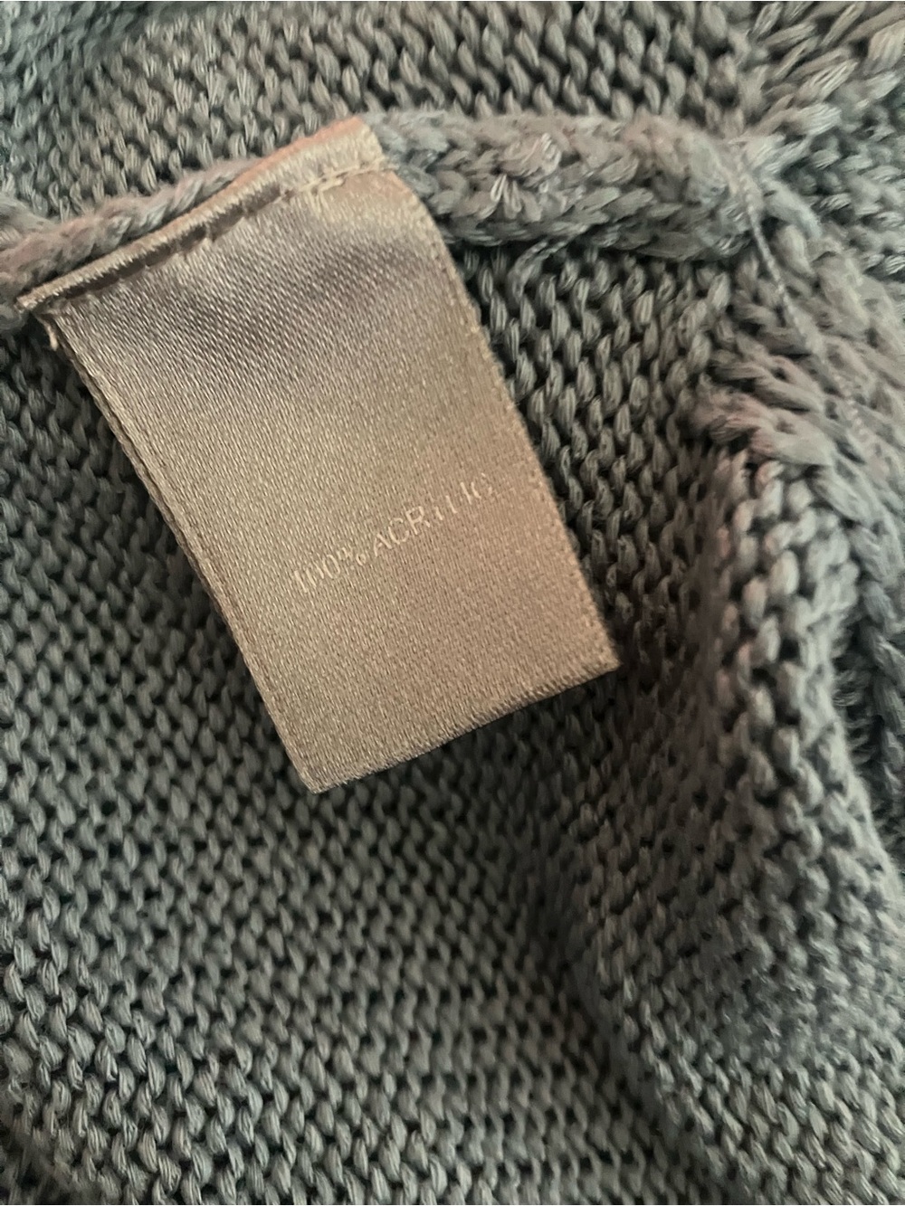 BEACH Knit Sweater Pullover in Seafoam with White Lettering - Picture 5 of 7